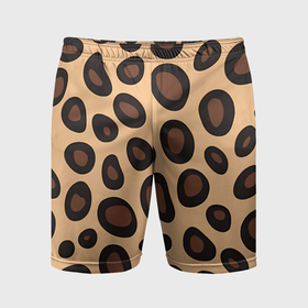 Мужские шорты спортивные с принтом Леопардовые пятнышки в Тюмени,  |  | 