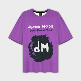 Мужская футболка oversize 3D с принтом Depeche Mode devotional tour в Кировске,  |  | 