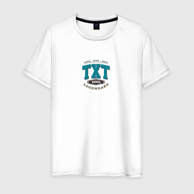 Мужская футболка хлопок с принтом TXT legendary в Санкт-Петербурге, 100% хлопок | прямой крой, круглый вырез горловины, длина до линии бедер, слегка спущенное плечо. | 