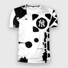 Мужская футболка 3D Slim с принтом New York yankees   baseball team pattern в Кировске, 100% полиэстер с улучшенными характеристиками | приталенный силуэт, круглая горловина, широкие плечи, сужается к линии бедра | 