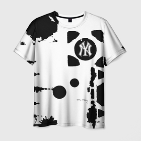 Мужская футболка 3D с принтом New York yankees   baseball team pattern в Курске, 100% полиэфир | прямой крой, круглый вырез горловины, длина до линии бедер | 
