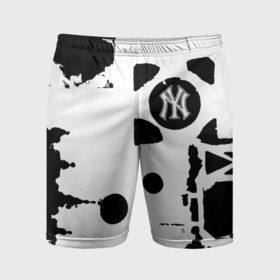 Мужские шорты спортивные с принтом New York yankees   baseball team pattern в Курске,  |  | Тематика изображения на принте: 