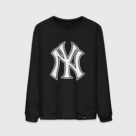Мужской свитшот хлопок с принтом New York yankees   baseball logo в Курске, 100% хлопок |  | Тематика изображения на принте: 