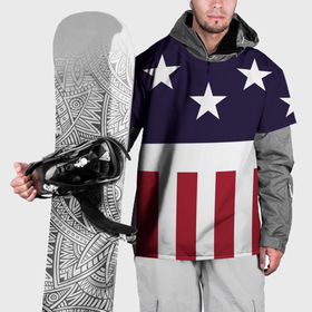 Накидка на куртку 3D с принтом Флаг Америки в Белгороде, 100% полиэстер |  | Тематика изображения на принте: 
