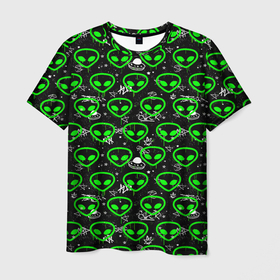 Мужская футболка 3D с принтом Super alien в Кировске, 100% полиэфир | прямой крой, круглый вырез горловины, длина до линии бедер | Тематика изображения на принте: 