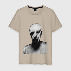 Мужская футболка хлопок с принтом Фото призрака в Кировске, 100% хлопок | прямой крой, круглый вырез горловины, длина до линии бедер, слегка спущенное плечо. | 