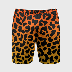 Мужские шорты спортивные с принтом Яркий леопардовый в Тюмени,  |  | 