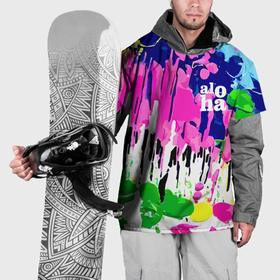 Накидка на куртку 3D с принтом Colorful abstraction   aloha в Новосибирске, 100% полиэстер |  | Тематика изображения на принте: 