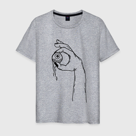 Мужская футболка хлопок с принтом Глаз ктулху в Курске, 100% хлопок | прямой крой, круглый вырез горловины, длина до линии бедер, слегка спущенное плечо. | 