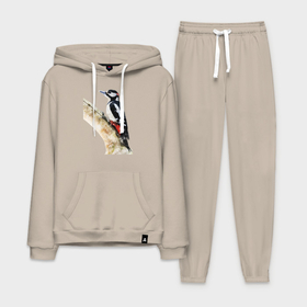 Мужской костюм хлопок с толстовкой Пёстрый дятел на дереве: в Ухте,  |  |