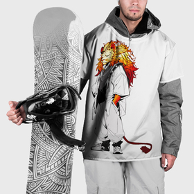 Накидка на куртку 3D с принтом Лев в стиле аниме в Кировске, 100% полиэстер |  | 