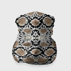 Бандана-труба 3D с принтом Шкура питона в Кировске, 100% полиэстер, ткань с особыми свойствами — Activecool | плотность 150‒180 г/м2; хорошо тянется, но сохраняет форму | 