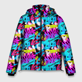 Мужская зимняя куртка 3D с принтом Dinosaur pino roarr в Кировске, верх — 100% полиэстер; подкладка — 100% полиэстер; утеплитель — 100% полиэстер | длина ниже бедра, свободный силуэт Оверсайз. Есть воротник-стойка, отстегивающийся капюшон и ветрозащитная планка. 

Боковые карманы с листочкой на кнопках и внутренний карман на молнии. | 