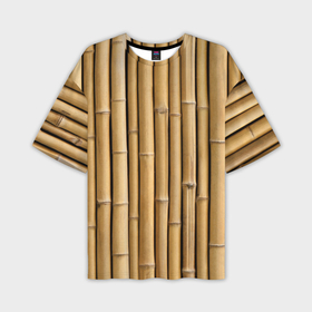 Мужская футболка oversize 3D с принтом Стволы бамбука в Курске,  |  | Тематика изображения на принте: 