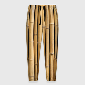 Мужские брюки 3D с принтом Стволы бамбука , 100% полиэстер | манжеты по низу, эластичный пояс регулируется шнурком, по бокам два кармана без застежек, внутренняя часть кармана из мелкой сетки | 