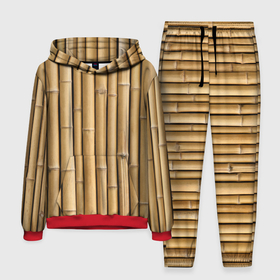Мужской костюм с толстовкой 3D с принтом Стволы бамбука в Курске,  |  | Тематика изображения на принте: 