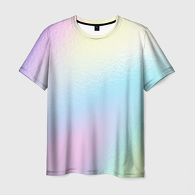 Мужская футболка 3D с принтом Светлая голография в Санкт-Петербурге, 100% полиэфир | прямой крой, круглый вырез горловины, длина до линии бедер | 