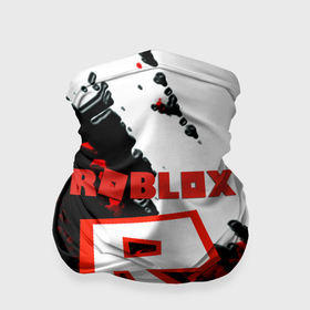 Бандана-труба 3D с принтом Roblox logo краски мобайл гейм в Санкт-Петербурге, 100% полиэстер, ткань с особыми свойствами — Activecool | плотность 150‒180 г/м2; хорошо тянется, но сохраняет форму | 