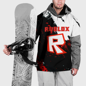 Накидка на куртку 3D с принтом Roblox logo краски мобайл гейм в Новосибирске, 100% полиэстер |  | 