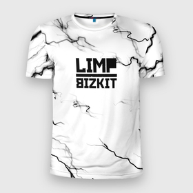 Мужская футболка 3D Slim с принтом Limp bizkit storm black в Кировске, 100% полиэстер с улучшенными характеристиками | приталенный силуэт, круглая горловина, широкие плечи, сужается к линии бедра | 