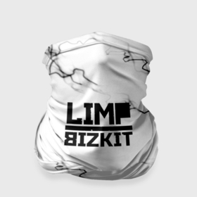 Бандана-труба 3D с принтом Limp bizkit storm black в Белгороде, 100% полиэстер, ткань с особыми свойствами — Activecool | плотность 150‒180 г/м2; хорошо тянется, но сохраняет форму | 