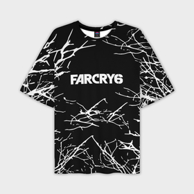 Мужская футболка oversize 3D с принтом Farcry ночь деревья гейм в Санкт-Петербурге,  |  | 