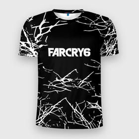 Мужская футболка 3D Slim с принтом Farcry ночь деревья гейм в Белгороде, 100% полиэстер с улучшенными характеристиками | приталенный силуэт, круглая горловина, широкие плечи, сужается к линии бедра | 