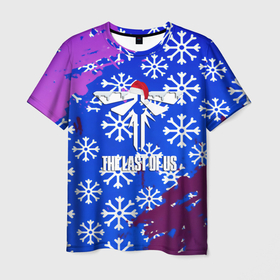 Мужская футболка 3D с принтом The last of us рождество ноти дог в Кировске, 100% полиэфир | прямой крой, круглый вырез горловины, длина до линии бедер | 