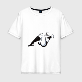 Мужская футболка хлопок Oversize с принтом Эстетика тела в Тюмени, 100% хлопок | свободный крой, круглый ворот, “спинка” длиннее передней части | Тематика изображения на принте: 