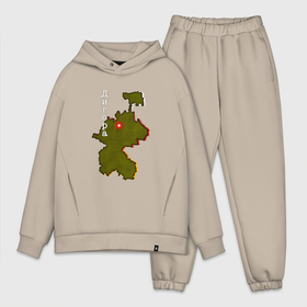 Мужской костюм oversize хлопок с принтом Осетия Дигора в Ухте,  |  | 