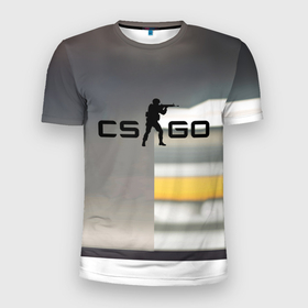 Мужская футболка 3D Slim с принтом Counter Strike go   shooter video game в Санкт-Петербурге, 100% полиэстер с улучшенными характеристиками | приталенный силуэт, круглая горловина, широкие плечи, сужается к линии бедра | 
