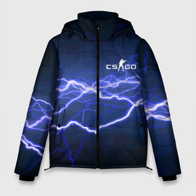 Мужская зимняя куртка 3D с принтом Counter Strike   lightning в Курске, верх — 100% полиэстер; подкладка — 100% полиэстер; утеплитель — 100% полиэстер | длина ниже бедра, свободный силуэт Оверсайз. Есть воротник-стойка, отстегивающийся капюшон и ветрозащитная планка. 

Боковые карманы с листочкой на кнопках и внутренний карман на молнии. | 