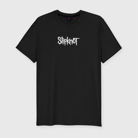 Мужская футболка хлопок Slim с принтом Рок группа Slipknot в Тюмени, 92% хлопок, 8% лайкра | приталенный силуэт, круглый вырез ворота, длина до линии бедра, короткий рукав | 