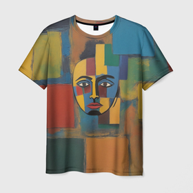 Мужская футболка 3D с принтом В поисках лица в Санкт-Петербурге, 100% полиэфир | прямой крой, круглый вырез горловины, длина до линии бедер | 