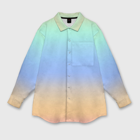 Мужская рубашка oversize 3D с принтом Голографический цветной градиент в Белгороде,  |  | 
