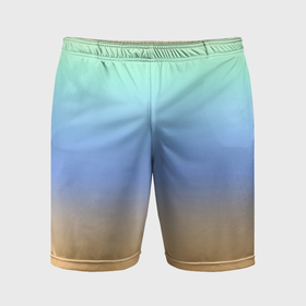 Мужские шорты спортивные с принтом Голографический цветной градиент в Белгороде,  |  | Тематика изображения на принте: 