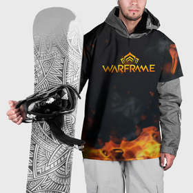 Накидка на куртку 3D с принтом Warframe шутер flame в Белгороде, 100% полиэстер |  | Тематика изображения на принте: 