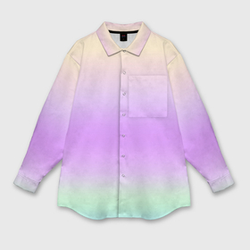 Мужская рубашка oversize 3D с принтом Голографический яркий градиент ,  |  | 