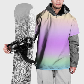 Накидка на куртку 3D с принтом Голографический яркий градиент , 100% полиэстер |  | 