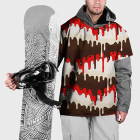 Накидка на куртку 3D с принтом Шоколад и красочная глазурь , 100% полиэстер |  | Тематика изображения на принте: 