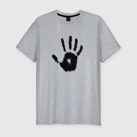 Мужская футболка хлопок Slim с принтом Эмблема Темного братства в Петрозаводске, 92% хлопок, 8% лайкра | приталенный силуэт, круглый вырез ворота, длина до линии бедра, короткий рукав | 
