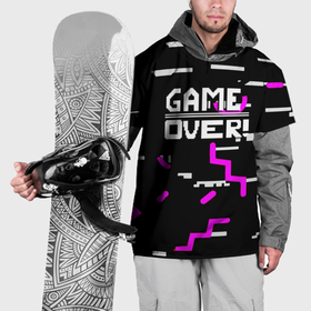 Накидка на куртку 3D с принтом Game over texture в Санкт-Петербурге, 100% полиэстер |  | 