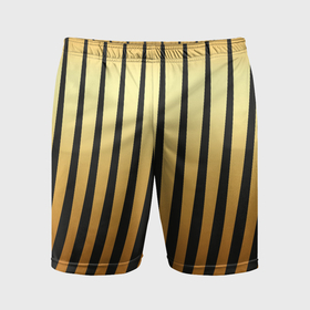 Мужские шорты спортивные с принтом Золотой тигровый в Курске,  |  | 