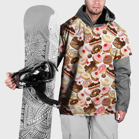 Накидка на куртку 3D с принтом Сладости разные в Кировске, 100% полиэстер |  | Тематика изображения на принте: 