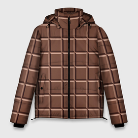 Мужская зимняя куртка 3D с принтом Шоколадка в Тюмени, верх — 100% полиэстер; подкладка — 100% полиэстер; утеплитель — 100% полиэстер | длина ниже бедра, свободный силуэт Оверсайз. Есть воротник-стойка, отстегивающийся капюшон и ветрозащитная планка. 

Боковые карманы с листочкой на кнопках и внутренний карман на молнии. | 