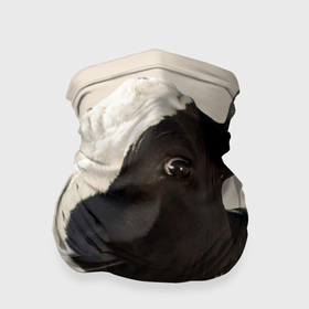 Бандана-труба 3D с принтом Настоящая корова в Кировске, 100% полиэстер, ткань с особыми свойствами — Activecool | плотность 150‒180 г/м2; хорошо тянется, но сохраняет форму | 