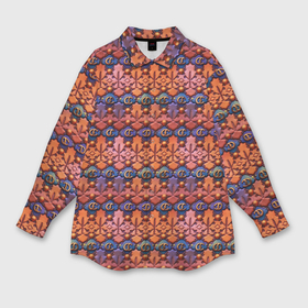 Мужская рубашка oversize 3D с принтом Абстрактный паттерн мозаикой в Курске,  |  | 