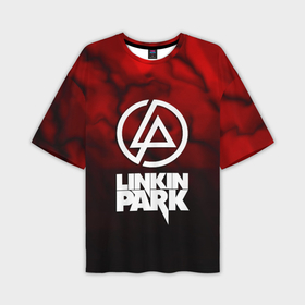 Мужская футболка oversize 3D с принтом Linkin park strom честер в Курске,  |  | 