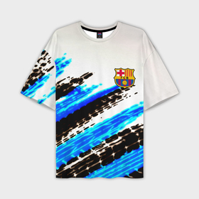 Мужская футболка oversize 3D с принтом Barcelona fc club в Петрозаводске,  |  | 