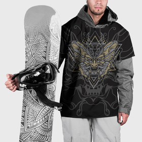 Накидка на куртку 3D с принтом Монстр бабочка , 100% полиэстер |  | Тематика изображения на принте: 